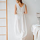 Emmanuelle nightgown made of cambric white long. Nightdress. Delicate Clothing Store (Daria). My Livemaster. Фото №4