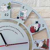 Для дома и интерьера handmade. Livemaster - original item Wall Clock Moomin Trolls Clock for Children`s Gift. Handmade.