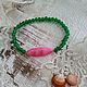 Bracelet made of Chrysoprase and mother of Pearl, Bead bracelet, Moscow,  Фото №1