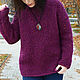 Чтобы лучше рассмотреть модель, нажмите на фото CUTE-KNIT Ната Онипченко Ярмарка Мастеров Купить женский свитер вязаный большой