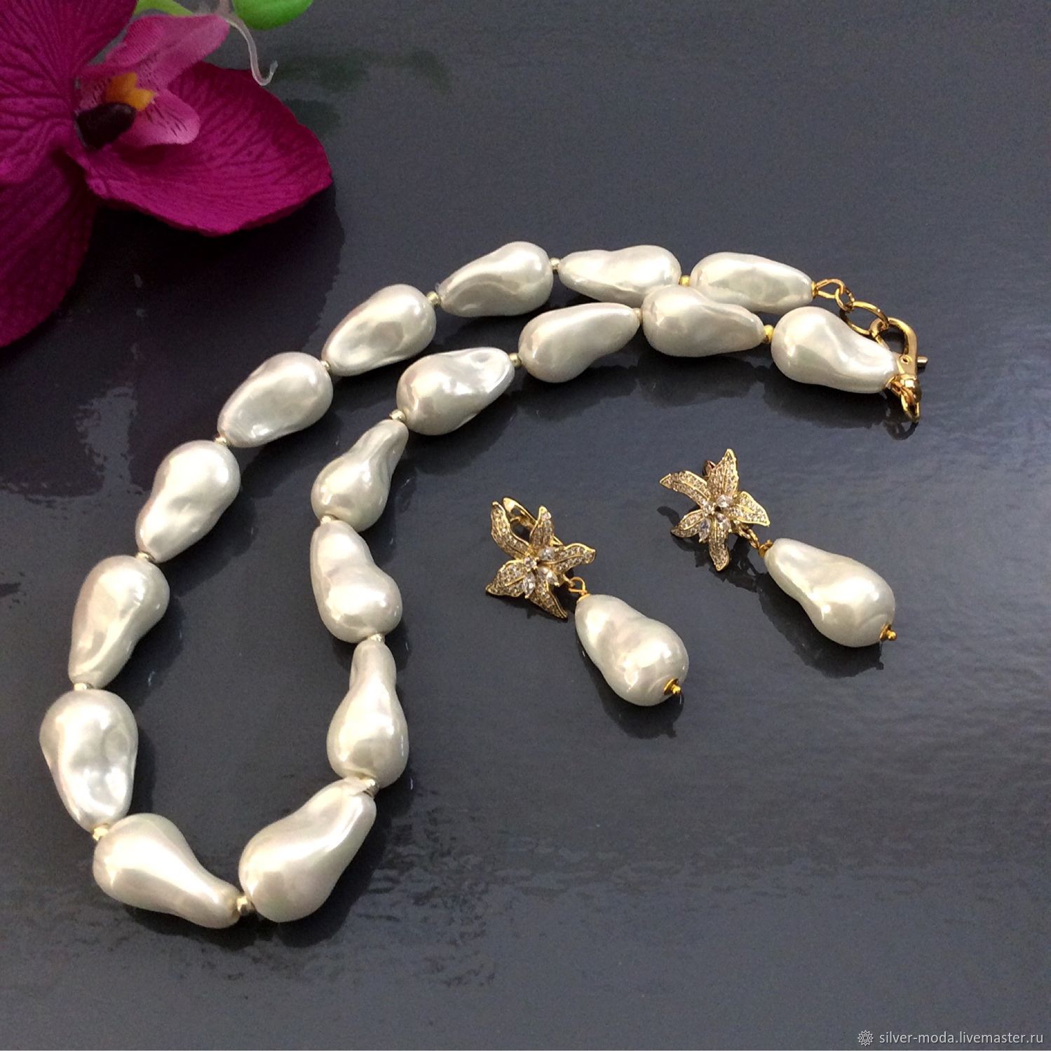 Колье жемчуг, барочный жемчуг высокого качества в интернет-магазине на ...