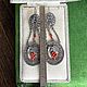 Винтаж: Винтажные серьги филигрань. Серьги винтажные. Austrian Vintage. Интернет-магазин Ярмарка Мастеров.  Фото №2