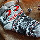 Positive socks with a bullfinch pattern and Norwegian stars, Socks, Moscow,  Фото №1