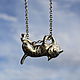 Pendant Dreamer Cat silver. Pendants. kot-bayun. Online shopping on My Livemaster.  Фото №2