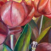 Картины и панно handmade. Livemaster - original item Tulips. Handmade.