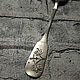 Silver teaspoon in Russian style, silver 84 test. Vintage kitchen utensils. Antikvarbuk. Online shopping on My Livemaster.  Фото №2