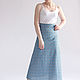 Summer long skirt made of cotton Circles, Skirts, Novosibirsk,  Фото №1