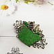 Uvarovite brooch ' Lesnaya Polyana'. Brooches. Gem's magic. My Livemaster. Фото №4