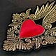 Нашивка на одежду Святое сердце 1. Брошь-булавка. Нашей нашивку. Ярмарка Мастеров.  Фото №4