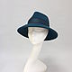 Fedora Women's Hat. Color: sea wave. Hats1. Exclusive HATS. LANA ANISIMOVA.. Online shopping on My Livemaster.  Фото №2