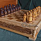Order Chess and table Vikings. WOODMELODY. Livemaster. . Chess Фото №3