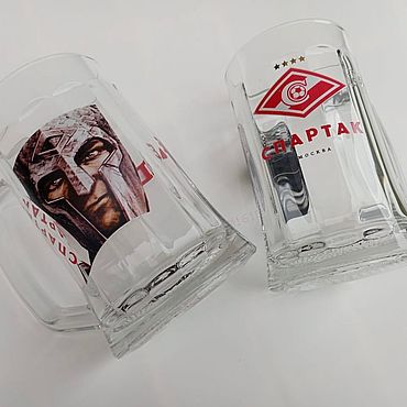 Посуда ручной работы. Ярмарка Мастеров - ручная работа Пивные кружки Спартак. Handmade.