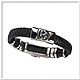Men's leather bracelet No. 4 accessories steel 316L. Regaliz bracelet. atelier666. Online shopping on My Livemaster.  Фото №2