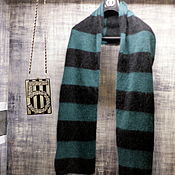 Аксессуары handmade. Livemaster - original item Striped scarf ( Angora ). Handmade.
