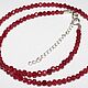 Order Choker beads made of natural rubies. podaro4ek22. Livemaster. . Chokers Фото №3
