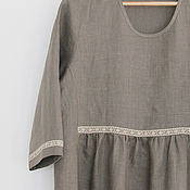 Одежда handmade. Livemaster - original item A linen dress in the style boho. Handmade.