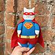 Cat Superman. Doll food. Four Fluffy Clouds. Online shopping on My Livemaster.  Фото №2