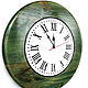Настенные часы зеленые Малахит 40 см бесшумные. Часы классические. Irina Christmas Decor. Ярмарка Мастеров.  Фото №4