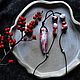 Кулон "Клык" бусы керамические красно-белые. Бусы. Fortochka ceramica. Интернет-магазин Ярмарка Мастеров.  Фото №2