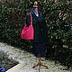 Bag: Bag made of genuine suede Magenta. Sacks. Olga'SLuxuryCreation. My Livemaster. Фото №4