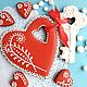 Cakes for Lovers. Set of gingerbread Heart with the Key, Gingerbread Cookies Set, Rostov-on-Don,  Фото №1