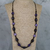 Украшения handmade. Livemaster - original item Necklace on a chain made of charoite. Handmade.