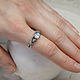 Silver ring 'Radha' with moonstone. Rings. Unusual Gemstone Jewelry. My Livemaster. Фото №5