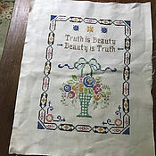 Винтаж: Шёлковый платочек с кружевом  chantilly. 1920е гг