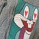 Джинсовая куртка Bugs Bunny размер S. Куртки. Vernik Art. Интернет-магазин Ярмарка Мастеров.  Фото №2