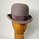 Felt bowler hat ' Smog'. Bowler hat. Felt Hats Shop. My Livemaster. Фото №5