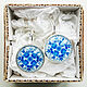 Order Silver plated earrings Gzhel. Linda (LKdesign). Livemaster. . Earrings Фото №3