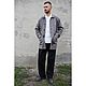 Заказать Жакет мужской из конопли с хлопком Hemp Cotton French Work Jacket Grey. VÄN Studio. Ярмарка Мастеров. . Верхняя одежда мужская Фото №3