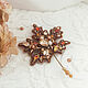 Order Brooch pin Maple Leaf. olesyaaugust (olesyaaugust). Livemaster. . Brooches Фото №3
