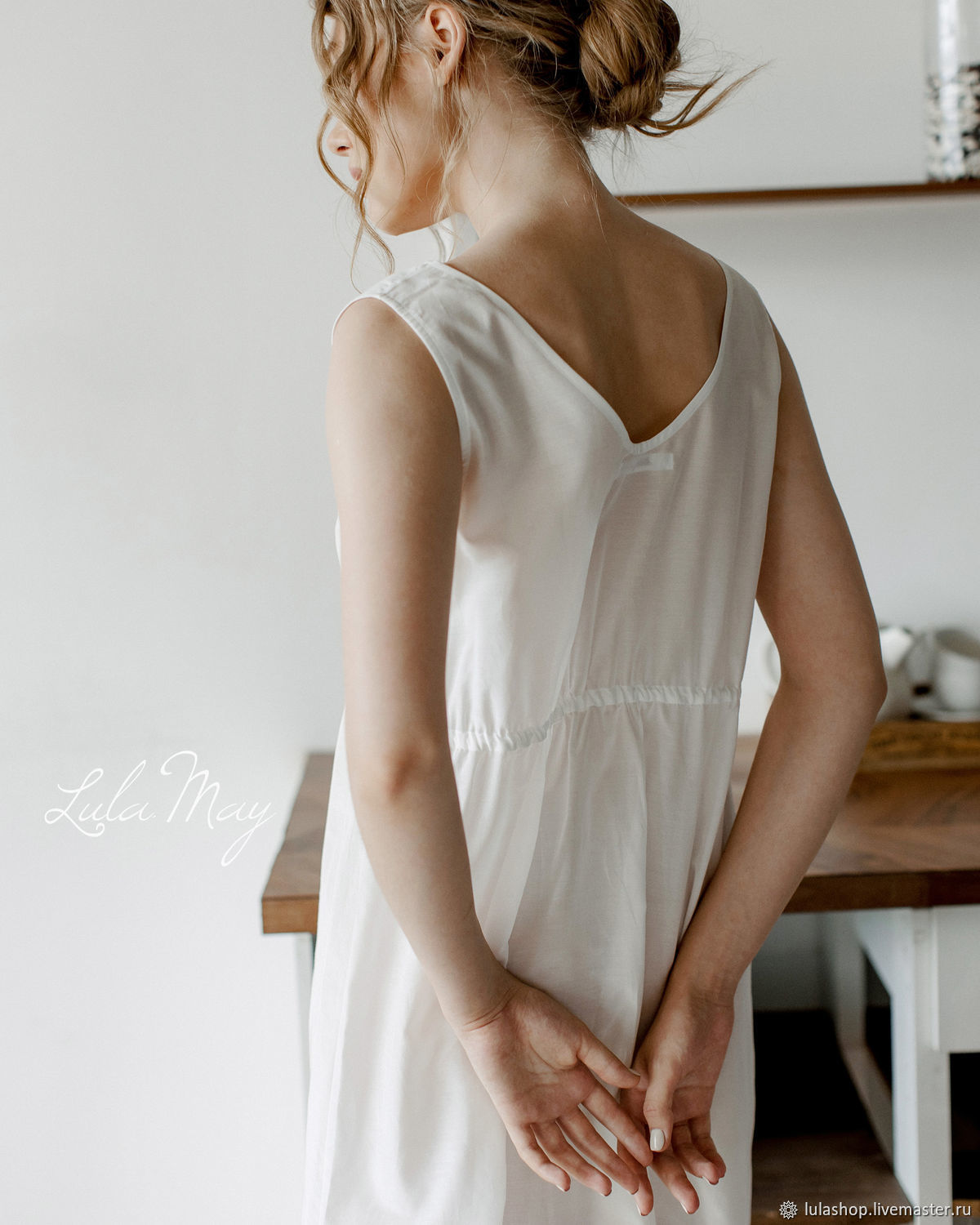 Emmanuelle Silk Cambric Nightgown – купить на Ярмарке Мастеров