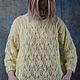 Свитер: "Лимонный бисквит". Свитеры. Ljubov Timergali (kingdomofknitting). Ярмарка Мастеров.  Фото №11