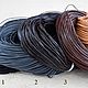 1.5 мм Кожаный шнур 1 м, 4 цвета, Шнуры, Владимир,  Фото №1
