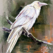Картины и панно handmade. Livemaster - original item Pictures: The white Raven. Original. Pastel. Handmade.