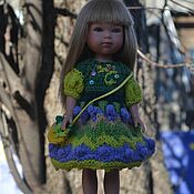 Куклы и игрушки handmade. Livemaster - original item Dress and handbag for Vestida de Azul doll, for 28 cm doll. Handmade.