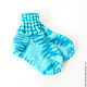 Socks children knitted warm socks, blue, turquoise. Babys bootees. babyshop. My Livemaster. Фото №4
