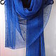 Scarf linen blue (72cmx 200cm). Wraps. Initasworks (Inita). Online shopping on My Livemaster.  Фото №2