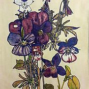 Картины и панно handmade. Livemaster - original item Watercolor herbarium.Charles Rennie Mackintosh, a copy of. Handmade.