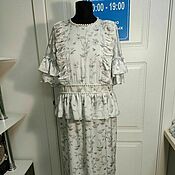 Одежда handmade. Livemaster - original item dresses: Silk dress with pearl trim.. Handmade.