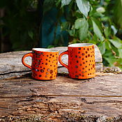 Посуда handmade. Livemaster - original item Coffee mugs, small 