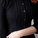 Маленькое чёрное платье-футляр с кружевом из шерстяного лодена. Платья. Скромное обаяние (Александра). Ярмарка Мастеров.  Фото №5