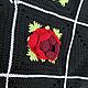 Сумка вязаная из квадратов с розами. Пляжная сумка. Татьяна Дьячук. Ярмарка Мастеров.  Фото №4
