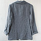 Smoky linen jacket with open edges. Jackets. etnoart. My Livemaster. Фото №5