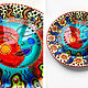 'Moon sunset and Southern night' plate on the wall. Plates. Art by Tanya Shest. Online shopping on My Livemaster.  Фото №2