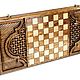 Backgammon carved ' Tiger'. Backgammon and checkers. lavnard. Online shopping on My Livemaster.  Фото №2