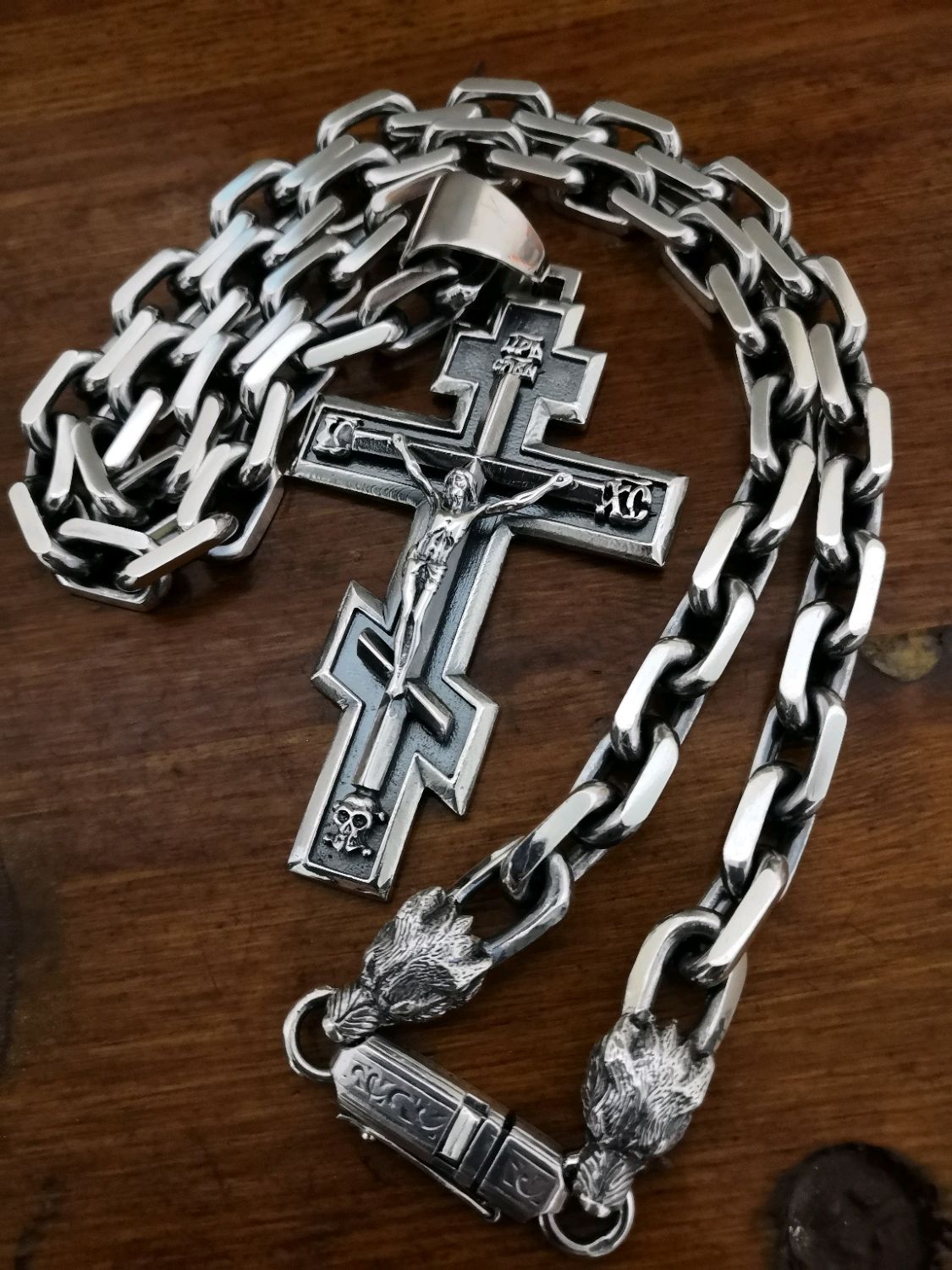 Крестик серебряный для цепочки мужские