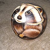 Для дома и интерьера handmade. Livemaster - original item Copy of Raccoon musical souvenir toy roly-poly musical ball. Handmade.